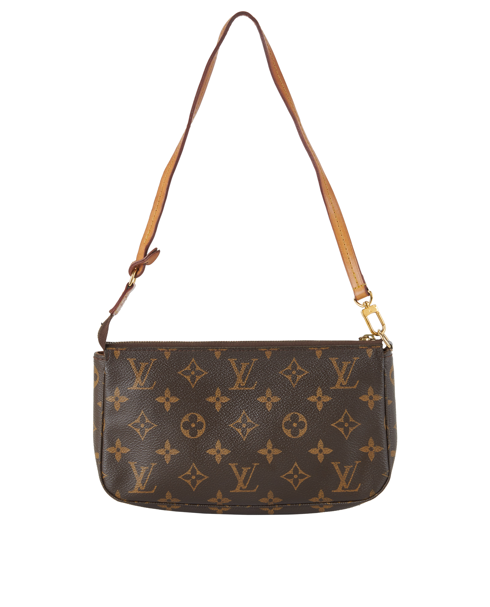 Pochette Accessoire, &pound;695, Handbags, Brown, Canvas, Back view